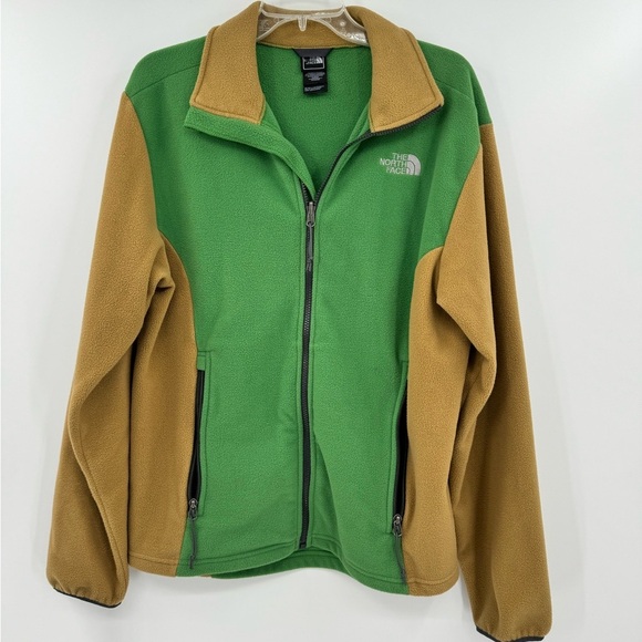 The North Face Other - The North Face Green/Tan Fleece Jacket-Size Medium